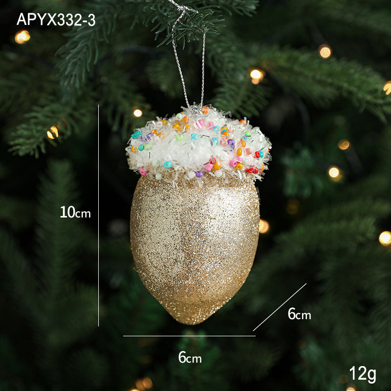 Creative Pendant Ice Cream Christmas Tree Decoration Small Hanging Pieces