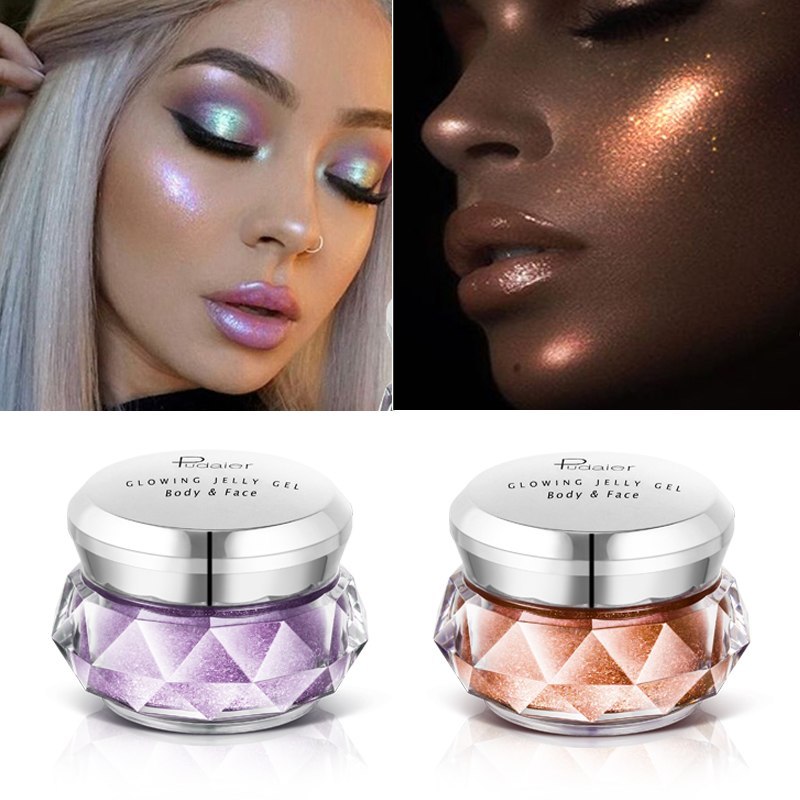 Face Highlighter Jelly Gel Mermaid Eyeshadow Glow