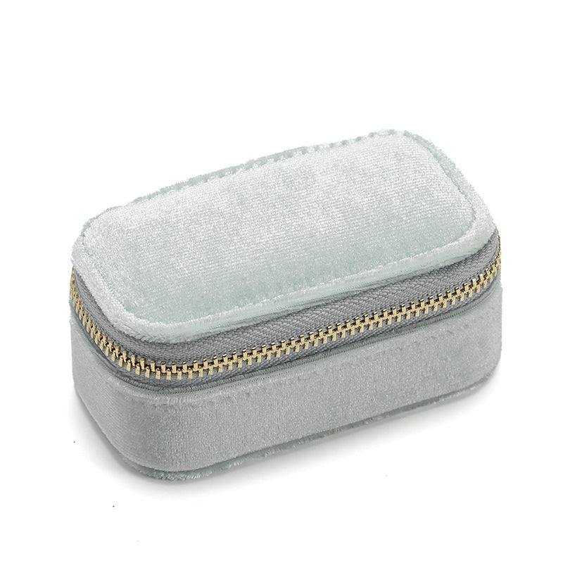 Velvet Travel Jewelry Storage Box Portable Ring Ear Stud Box