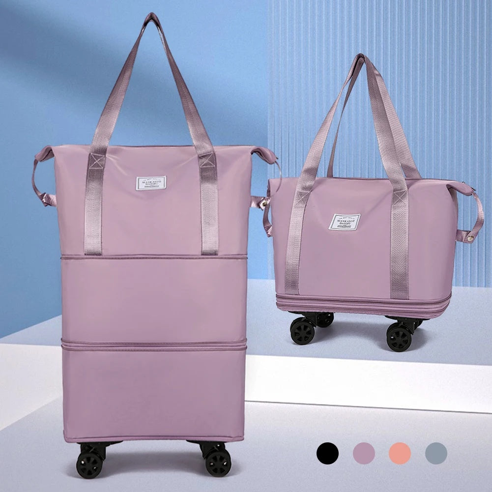 Folding Luggage Bags Expandable Rolling Duffle